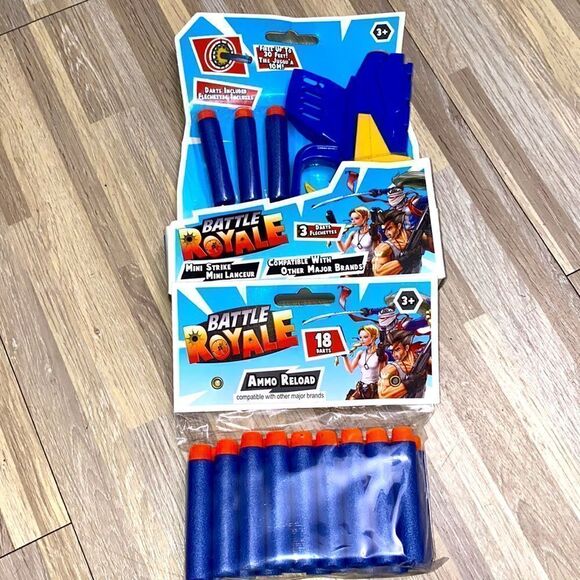 New Battle Royal Mini Strike Nerf Gun Shooter and ammo reload 18 darts Fortnite - Picture 3 of 5